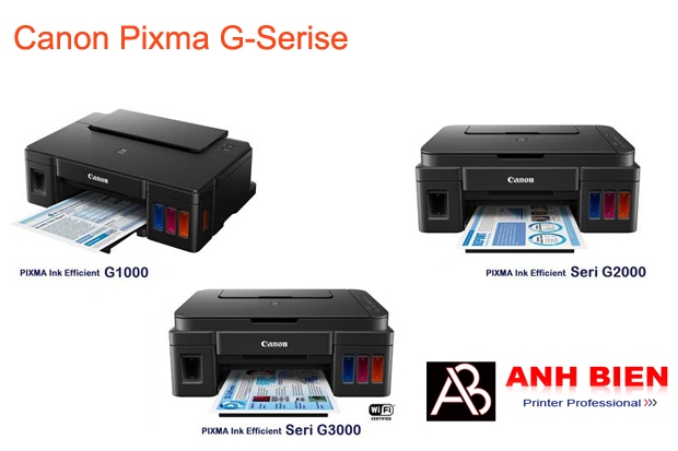 Hãng Canon ra mắt dòng máy in phun màu Pixma G-Series lắp dẫn mực liên tục